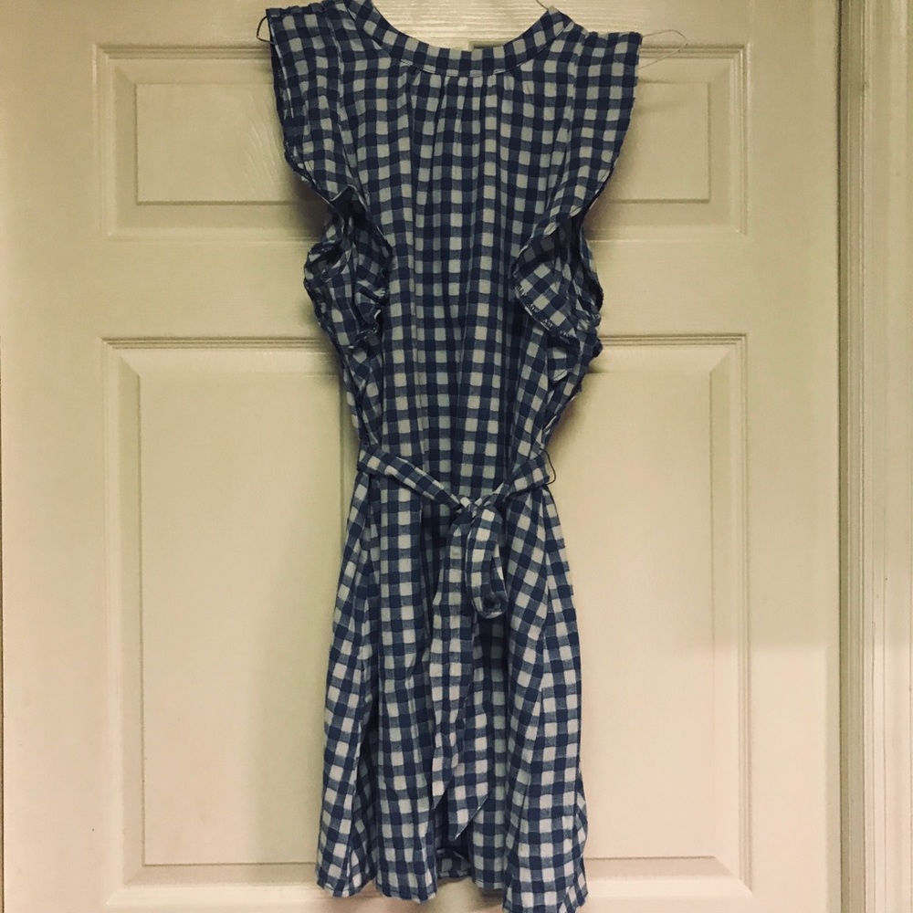 Adorable blue gingham dress
